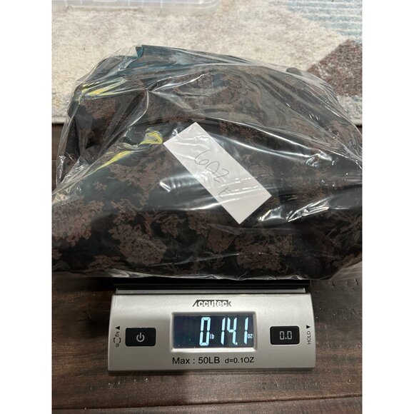 Susan Graver Style Floral Long Sleeve Button Front Shacket Black Brown Sz Large - Picture 9 of 9